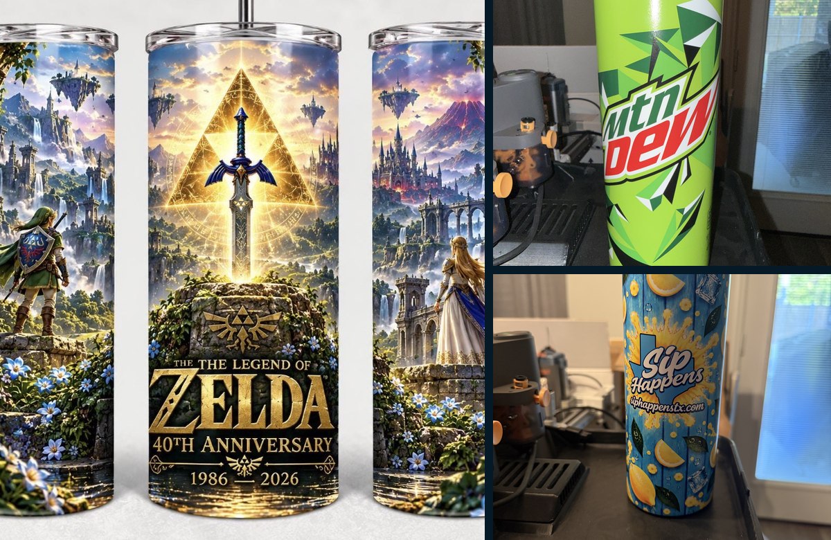 Examples of Tumblers & Drinkware
